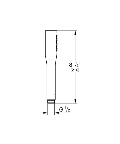 Grohe Euphoria Stick Cosmopolitan El Duşu 1 Akışlı Mat Siyah - 22126KF0 - Thumbnail