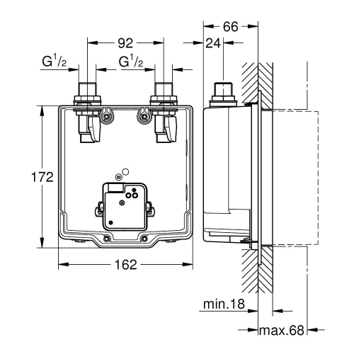 Grohe Eurosmart Cosmopolitan E Gizli Montaj Kutusu 36339001 - Thumbnail