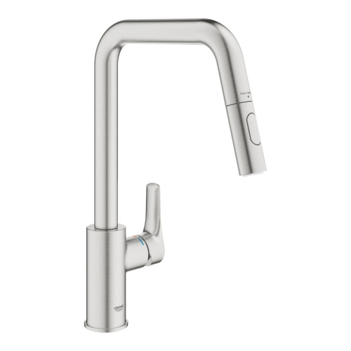 Grohe Eurosmart Eviye Bataryası 2 Akışlı Paslanmaz Çelik - 30619DC0 - Thumbnail