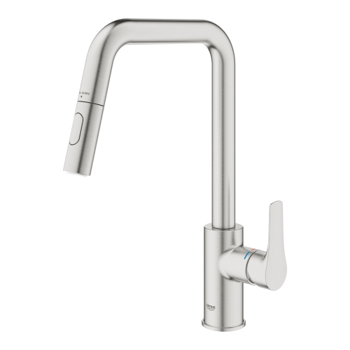 Grohe Eurosmart Eviye Bataryası 2 Akışlı SuperSteel - 30619DC0 - Thumbnail