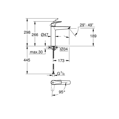 Grohe Eurosmart Tek Kumandalı Lavabo Bataryası
Xl - Boyut - 24164003 - Thumbnail