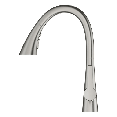 Grohe Eviye Bataryası Spiralli 2 Fonk. Zedra Super Steel - 32294DC2 - Thumbnail