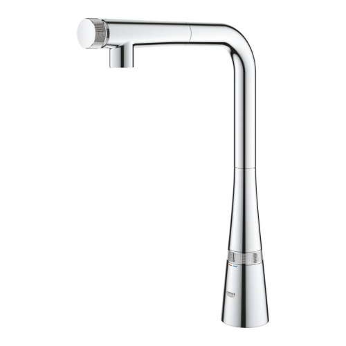 Grohe Eviye Bataryası Spiralli SmartControl Zedra Krom - 31593002 - Thumbnail