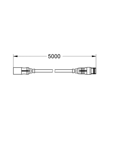 GROHE F-digital Deluxe Işık Seti İçin Uzatma Kablosu, 5 m - 47867000 - Thumbnail