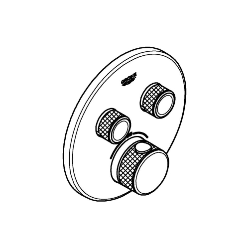 Grohe Grohtherm Smartcontrol Çift Valfli Akış Kontrollü, Ankastre Termostatik Duş Bataryası - 29119DA0 - Thumbnail
