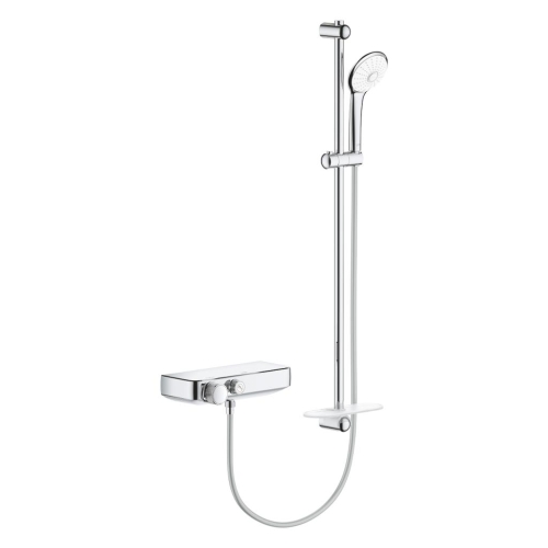 Grohe Grohtherm SmartControl Temostatik Bataryalı Duş Sistemi Krom – 34721000 - Thumbnail