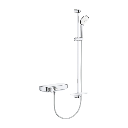 Grohe Grohtherm SmartControl Temostatik Bataryalı Duş Sistemi Krom – 34721000 - Thumbnail