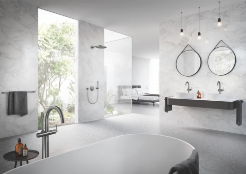 Grohe İkili Havluluk 54 cm Atrio Brushed Hard Graphite - 40308AL3 - Thumbnail