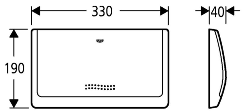 Grohe Kumanda Paneli 9 Lt. Start/Stop Krom - 37053000 - Thumbnail