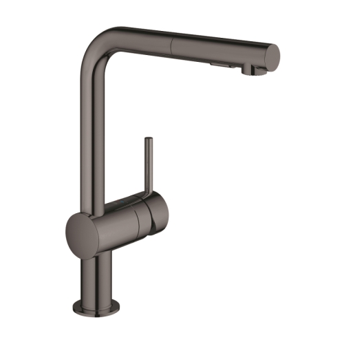 Grohe Minta Tek Kumandalı Eviye Bataryası Hard Graphite - 30274A00 - Thumbnail