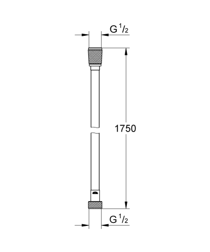 Grohe Plastik Silverfleks Duş Spiral Hortumu 175 cm - 28388A01 - Thumbnail