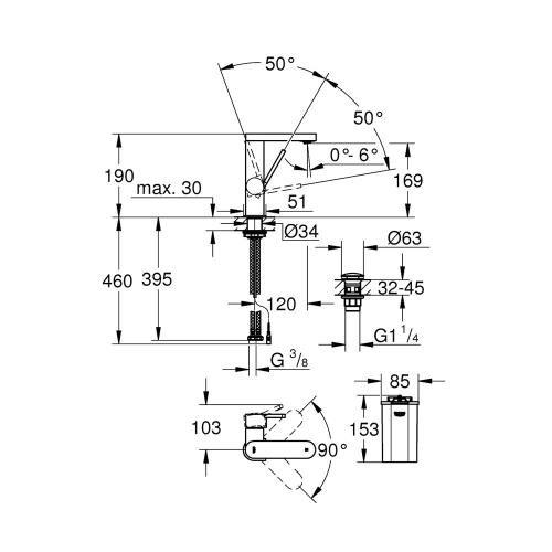 Grohe Plus Led Ekranlı 1/2