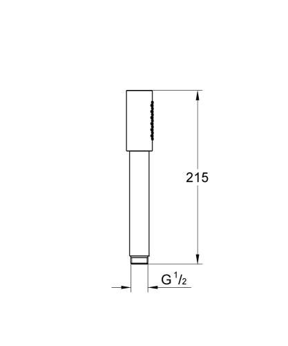 Grohe Sena Aqua Stick El Duşu Tek Akışlı Warm Sunset - 26866DA0 - Thumbnail