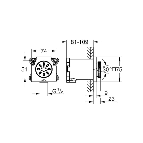 Grohe Rainshower Aqua Vücut Spreyi Küp 2 Sprey 26802000 - Thumbnail