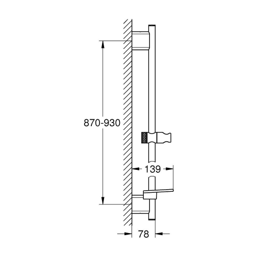 Grohe Rainshower Smartactive Duş Sürgüsü, 900 Mm - 26603000 - Thumbnail