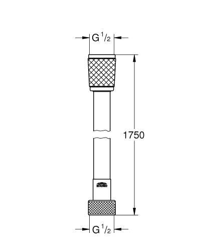 Grohe Relexaflex Duş Hortumu 1750 mm - 28154002 - Thumbnail