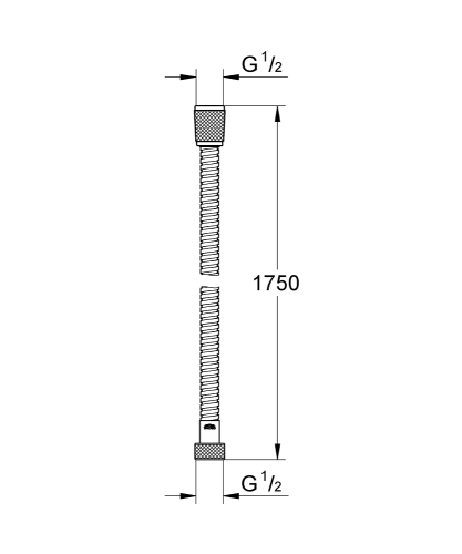 Grohe Relexaflex Metal Duş Hortumu 175 cm - 28139001 - Thumbnail