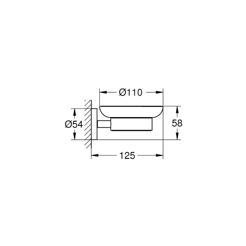 Grohe Sabunluk ve Diş Fırç. Tut. Essentials Super Steel - 40369DC1 - Thumbnail