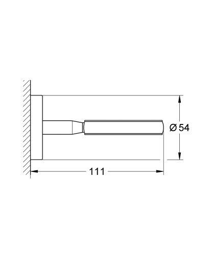 Grohe Sabunluk veya Diş Fırçalık Tutacağı Krom (Cam kısmı hariç) - 40585001 - Thumbnail