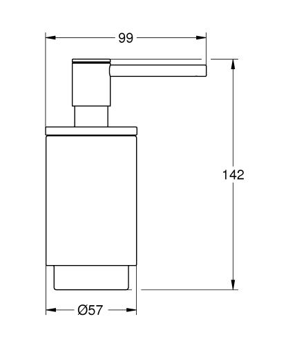 Grohe Selection Sıvı Sabunluk Mat Siyah - 41218KF0 - Thumbnail