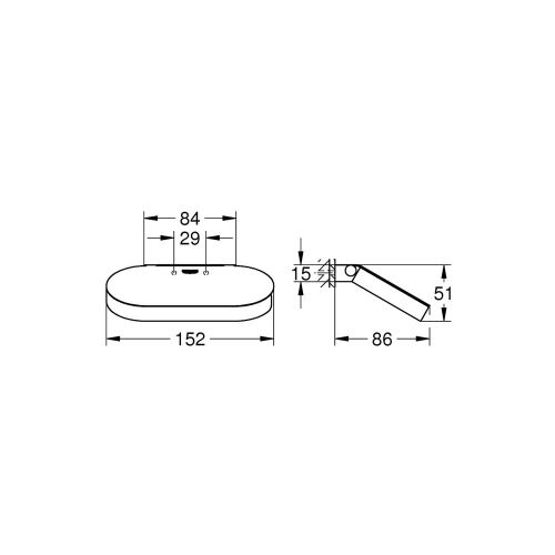 Grohe Selection Tuvalet Kağıtlığı - 41069000 - Thumbnail