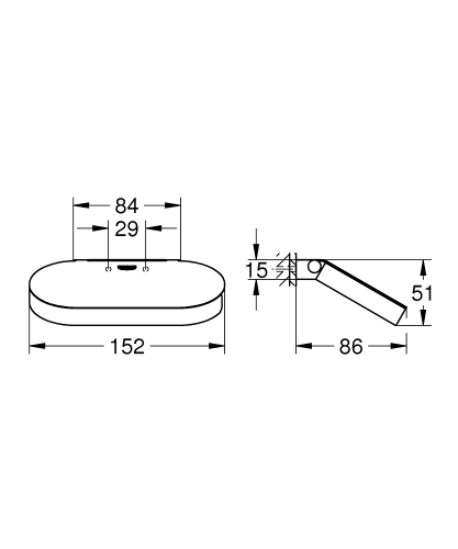 Grohe Selection Tuvalet Kağıtlığı - 41069DA0 - Thumbnail