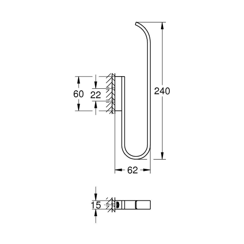 Grohe Selection Yedek Tuvalet Kağıdı Tutacağı (Çift Rulo İçin) Brushed Warm Sunset - 41067DL0 - Thumbnail