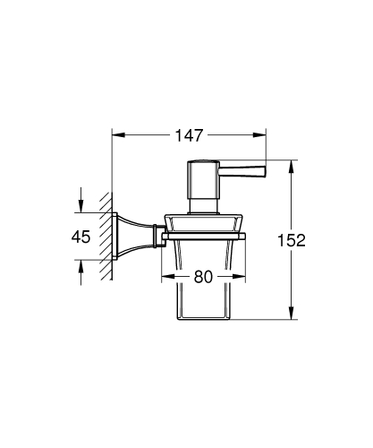 Grohe Sıvı Sabunluk Ve Tutacağı Grandera Krom - 40910000 - Thumbnail