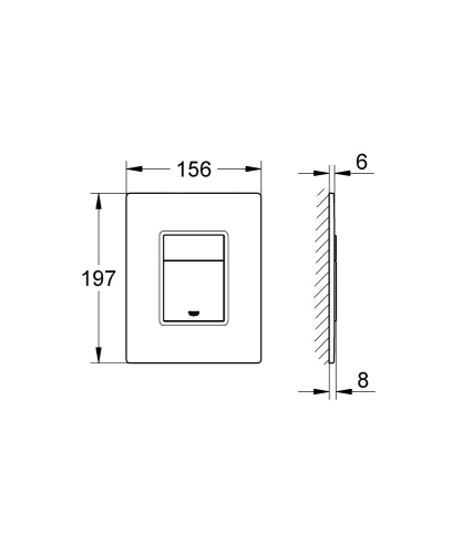 Grohe Skate Cosmopolitan Kumanda Paneli - 389160A0 - Thumbnail