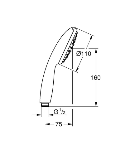 Grohe Tempesta 110 El Duşu Tek Akışlı - 27923003 - Thumbnail