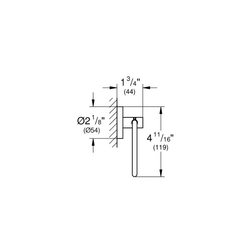 Grohe Tuvalet Kağıtlık Essentials Brushed Cool Sunrise - 40689GN1 - Thumbnail