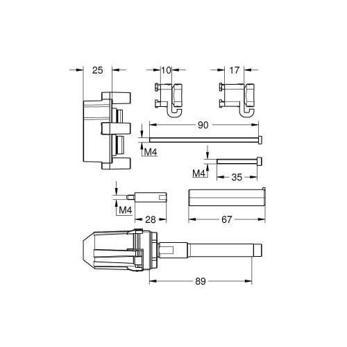 Grohe Universal Uzatma Seti, 25 Mm 14056000 - Thumbnail