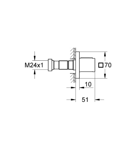 Grohe Grohtherm F Tek Noktadan Akış Kontrollü Kumanda - 27623000 - Thumbnail