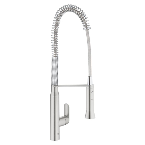 Grohe Eviye Bataryası Spiralli 2Fonk Profes. K7 Super Steel - 32950DC0 - Thumbnail