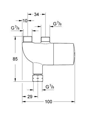 Grohe Grohterm Mikro Termostat - 34487000 - Thumbnail