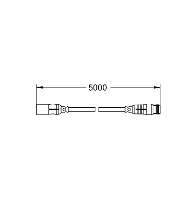 Grohe Rainshower F Işık Modüllü Tepe Duşu İçin Uzatma Kablosu - 29069000 - Thumbnail