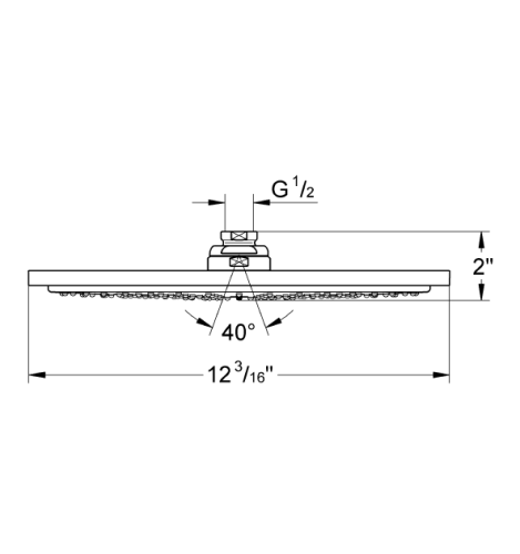 Grohe Rainshower® Cosmopolitan Tepe Duşu 31 cm - 27478000 - Thumbnail