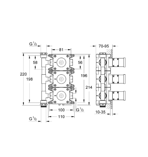 Grohe Rapido C 27 624 000 İçin İç Gövde - 35031000 - Thumbnail