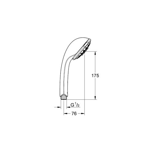 Grohe Relexa El Duşu 5 Akışlı - 28796000 - Thumbnail