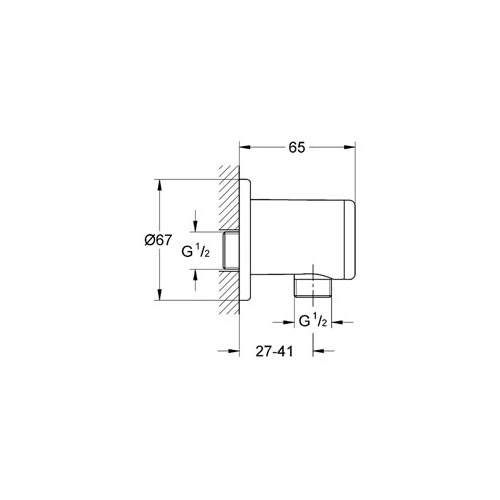 Grohe Relexa Duş Çıkış Dirseği - 28626000 - Thumbnail