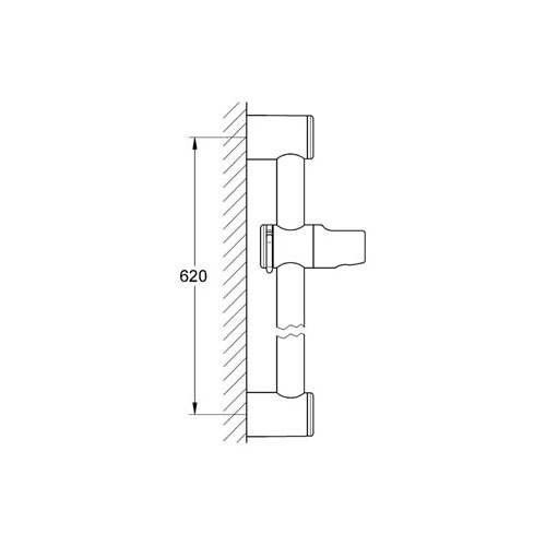 Grohe Relexa Plus Duş Sürgüsü 600 mm - 28620000 - Thumbnail