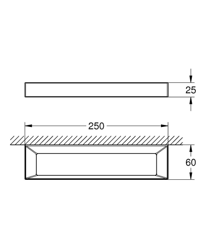 Grohe Selection Cube Halka havluluk - 40766000 - Thumbnail