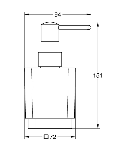 Grohe Selection Cube Sıvı Sabunluk - 40805000 - Thumbnail