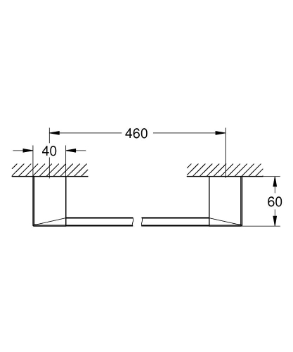 Grohe Selection Cube Uzun Havluluk - 40767000 - Thumbnail