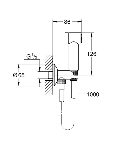 Grohe Sena Taharet Sprey Takımı Krom 26329000 - Thumbnail