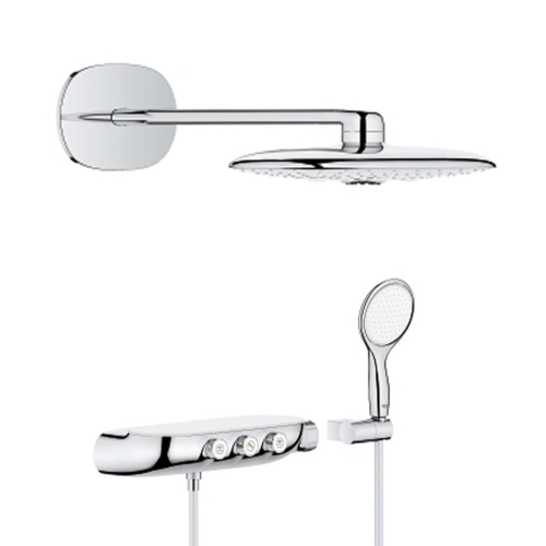 Grohe Rainshower System Smartcontrol Duo 360 Termostatik Yarı Ankastre Duş Bataryası 26443000 - Thumbnail