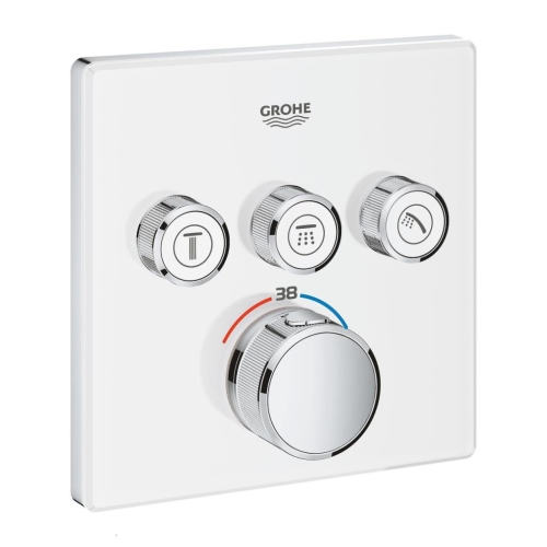 Grohe Grohtherm Smartcontrol Üç Yollu Yön Değiştiricili Ankastre Termostatik Duş Bataryası - 29157LS0 - Thumbnail