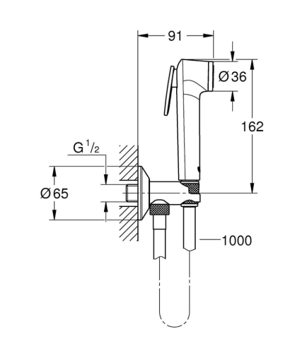 Grohe Tempesta-F Taharet Sprey Takımı - 26358000 - Thumbnail