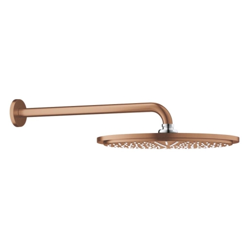 Grohe Rainshower Cosmopolitan Tepe Duşu ve Dirseği 38cm Brushed Warm Sunset - 26066DL0 - Thumbnail